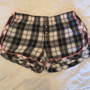 black and white plaid Victoria’s Secret bottoms